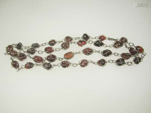 AGATE BEAD NECKLACE