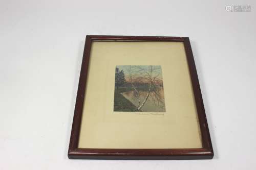 WALLACE NUTTING PHOTOGRAPH SIGNED