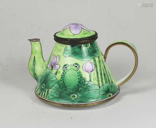 KELVIN CHEN ENAMEL TEAPOT, NO. 264