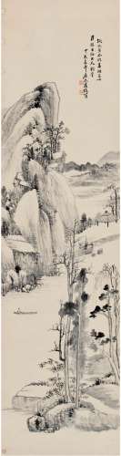 萧俊贤（1865～1949） 1904年作 春林远岫 立轴 水墨纸本