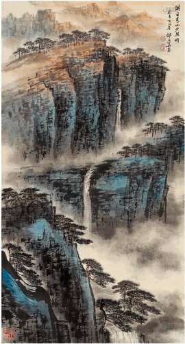 郁文华（1921～2014） 武夷天心岩 镜片 设色纸本