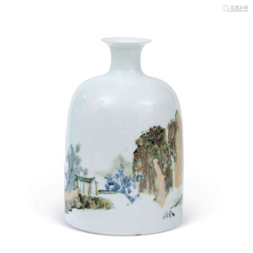 汤正庚 | 高温颜色釉乐山乐水瓷瓶