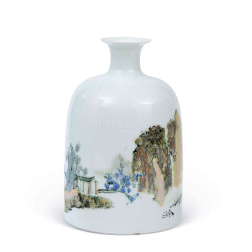 汤正庚 | 高温颜色釉乐山乐水瓷瓶