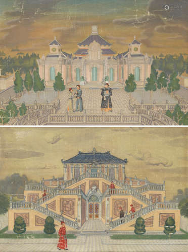 Export Paintings of the Summer Palace, 19th century  ANONYMOUS