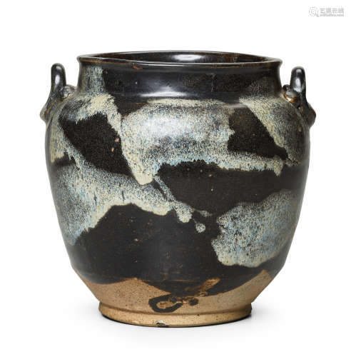Tang dynasty A PHOSPHATIC-SPLASHED BROWN-GLAZED JAR