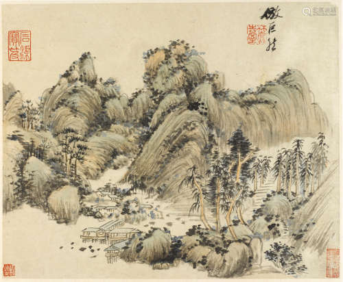 Landscape Album Attributed to Wang Yuanqi (1642-1715)