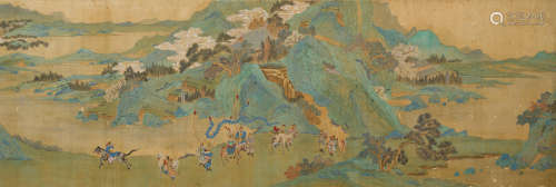 Blue and Green Landscape, Late Qing dynasty Anonymous