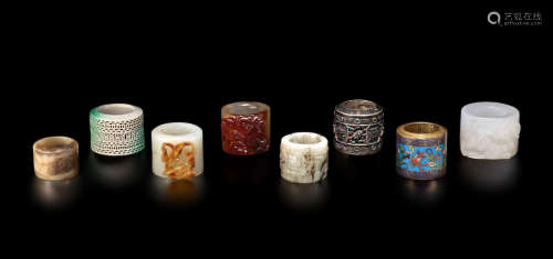 Qing dynasty EIGHT ARCHER'S RINGS