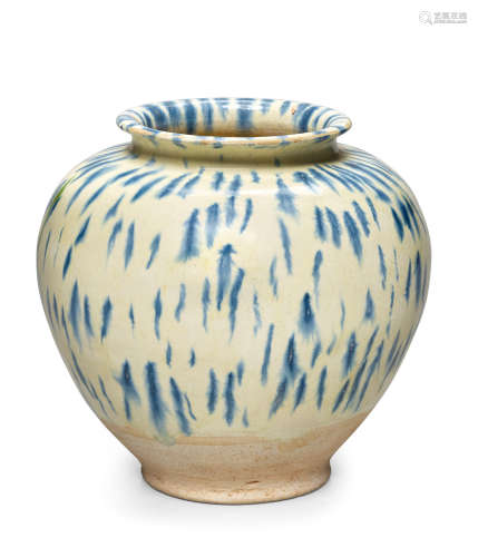 Tang dynasty A BLUE-SPLASHED POTTERY JAR