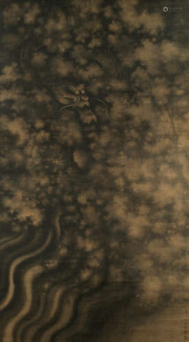 Dragon Amongst Clouds Attributed to Zhou Xun (Qing Dynasty)