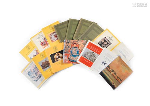 A large group of Chinese art auction catalogues