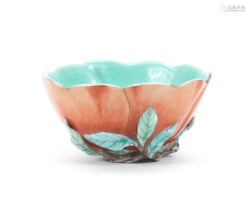 Qianlong/Jiaqing A rare polychrome enamelled 'floral' cup