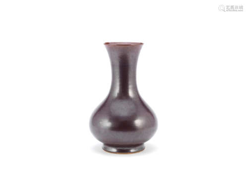 18th century An iron rust-glazed bottle vase