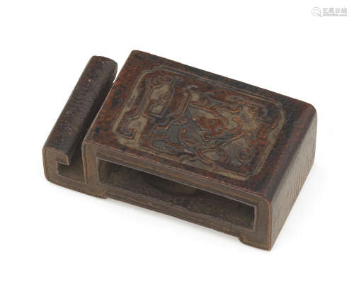 17th century An archaistic bamboo 'dragon' ink rest