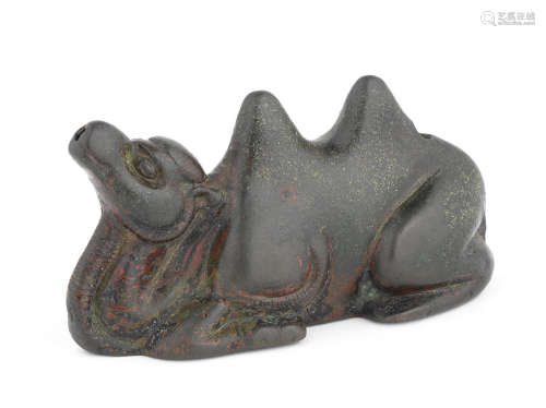 Song/ Ming Dynasty A rare bronze 'bactrian camel' water dropper