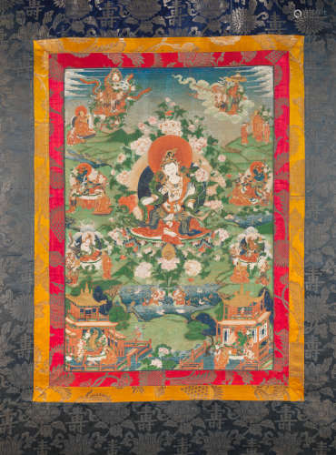 Central Tibet, 18th century A fine thangka of Avalokiteshvara