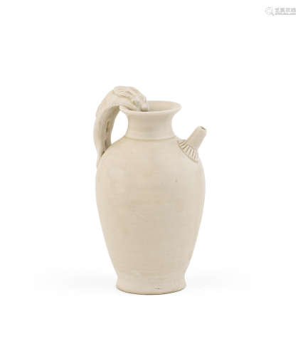 Tang Dynasty A fine small Xingyao white-glazed ewer