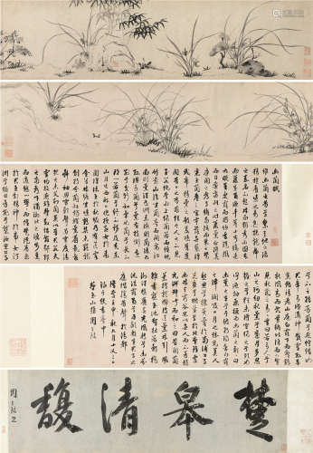 周天球（1514～1595） 1572年作 楚皋清馥图 手卷 水墨纸本