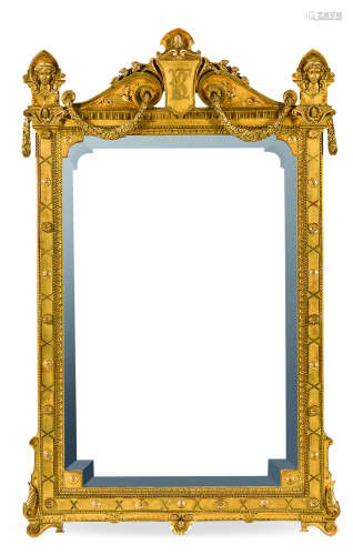 约1850年 拿破仑三世时代墙面镜