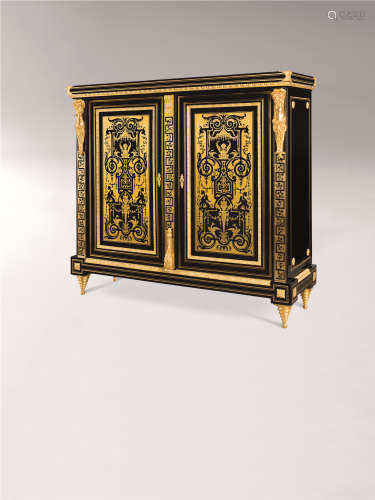 约1870年 法国十九世纪布尔工艺装饰柜
