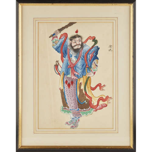 SET OF SIX 'INVESTITURE OF THE GODS' PAINTINGS