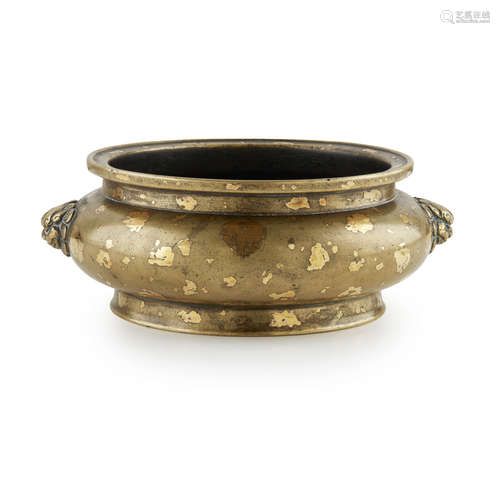 GOLD-SPLASHED BRONZE CENSER