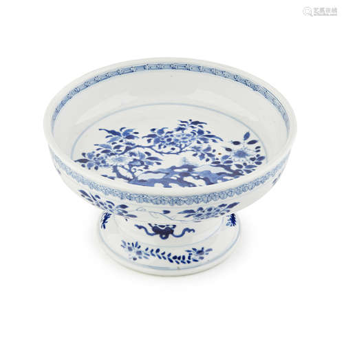 BLUE AND WHITE TAZZA