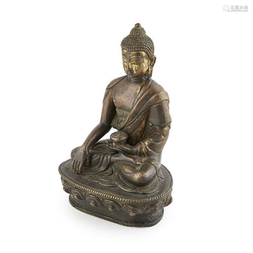 BRONZE FIGURE OF BUDDHA SHAKYAMUNI