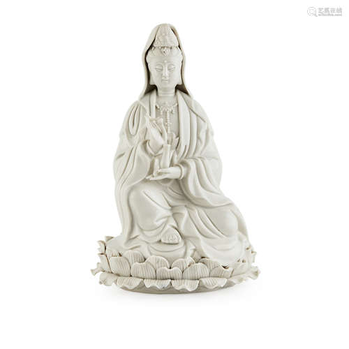 BLANC-DE-CHINE FIGURE OF GUANYIN