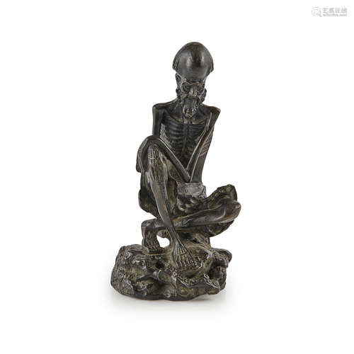 BRONZE FIGURE OF EMACIATED BUDDHA