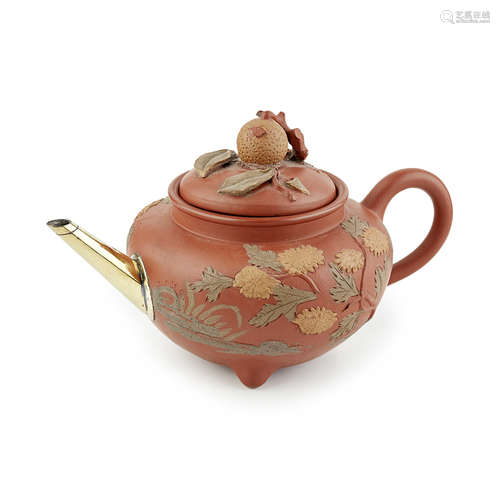 YIXING STONEWARE TEAPOT AND COVER