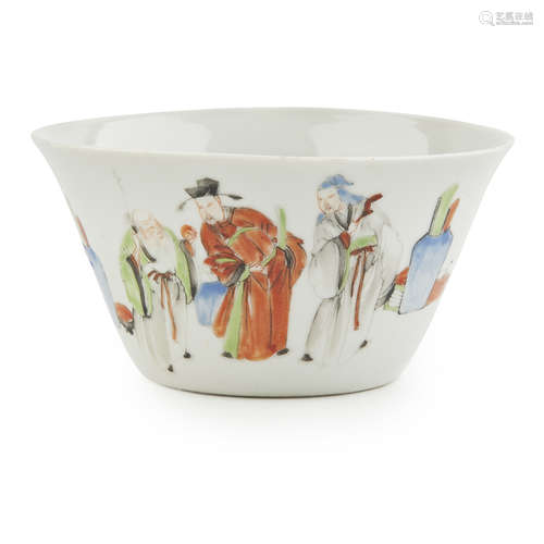 FAMILLE ROSE 'THREE STAR GODS' BOWL