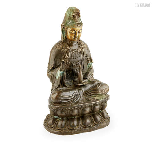 BRONZE FIGURE OF GUANYIN