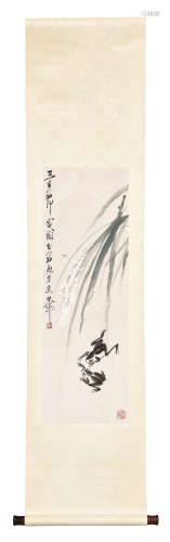 QI BAISHI: INK ON PAPER PAINTING 'FROGS'