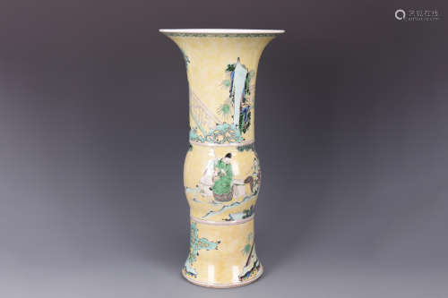 SANCAI 'PEOPLE' VASE, GU