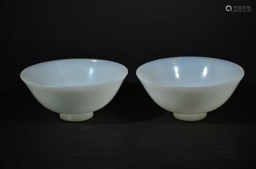 A Pair of Glass Bowls