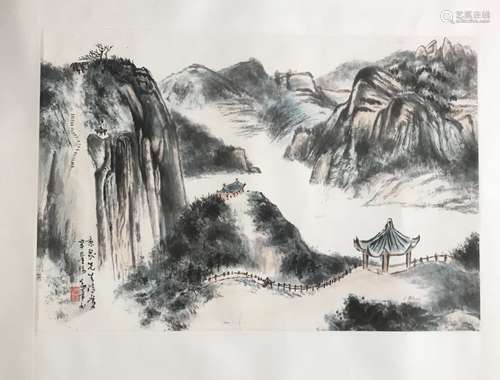 Chinese Painting of Landscape, Ou Hoanian