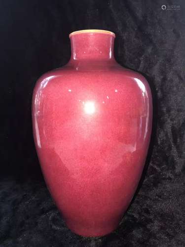 A Red Glazed Vase