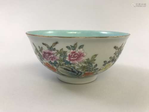 Qianlong Mark, Chinese Famille Rose Bowl