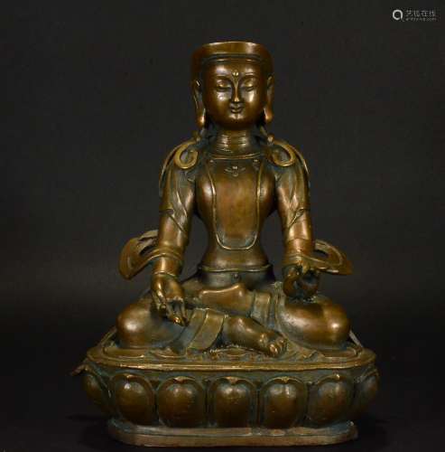 A Bronze Buddha Statue