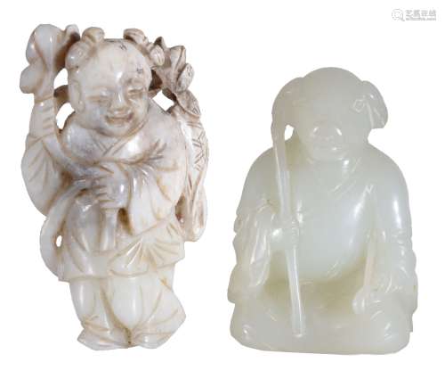 A Chinese pale celadon carving, from the Chinese Zodiac