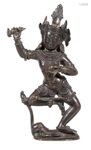 A bronze figure of Vajravarahi, Tibet, 15-16th century