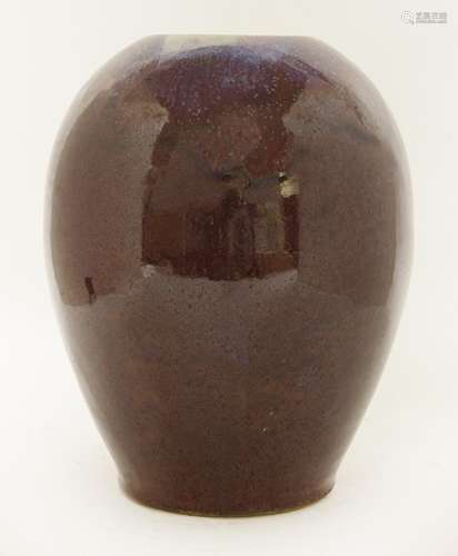 A Chinese vase, 19th/20th century, in the style of jun ware, 27cm