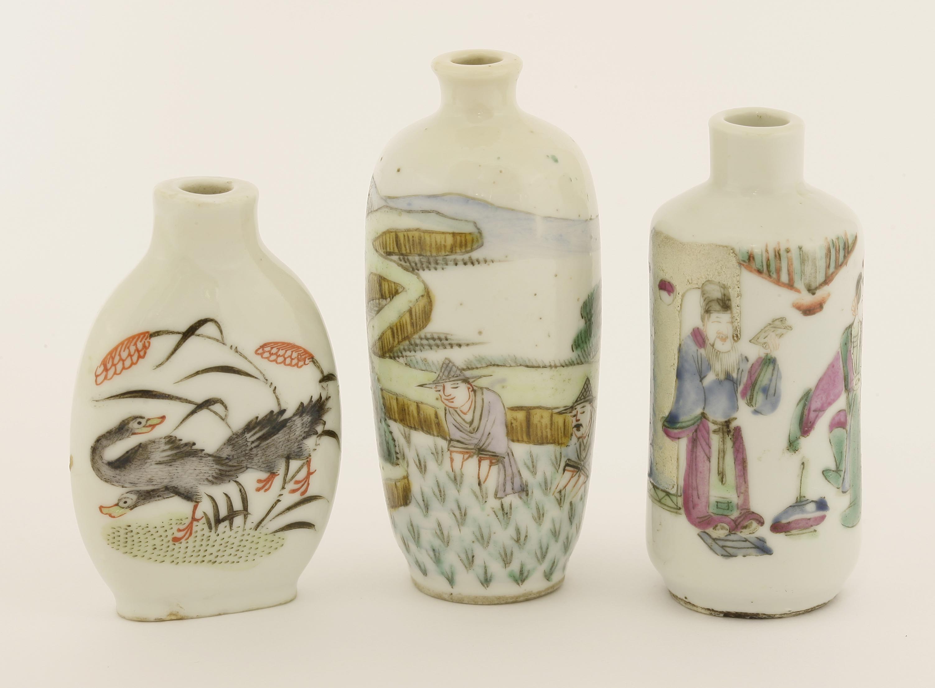 3 Chinese Snuff Bottles