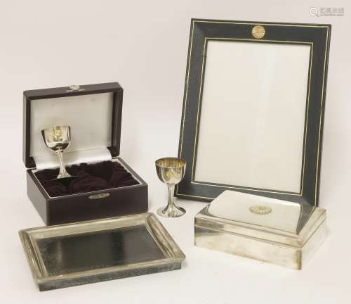 A collection of Japanese imperial presentation silver,  second half of the 20th century, comprising ...