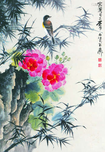 谢稚柳 花鸟