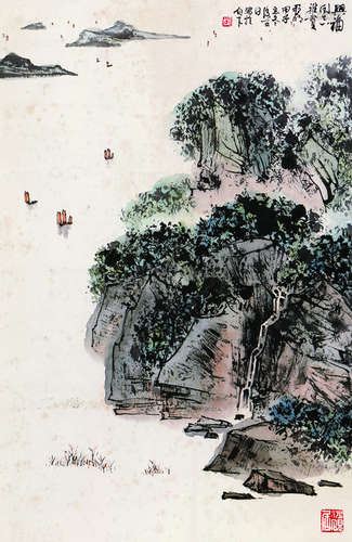 亚明 山水