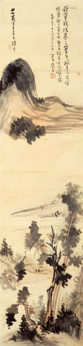 溥 儒（1896-1963） 秋江图 纸本设色 立轴