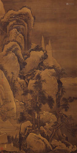 王 谔（1462-1544；1457-1530） 牧归图 绢本水墨 立轴