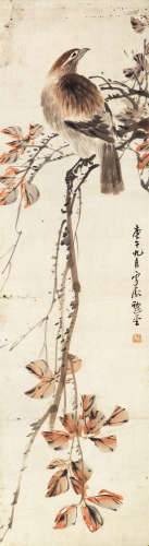 王雪涛（1903-1982） 立秋图 纸本设色 立轴